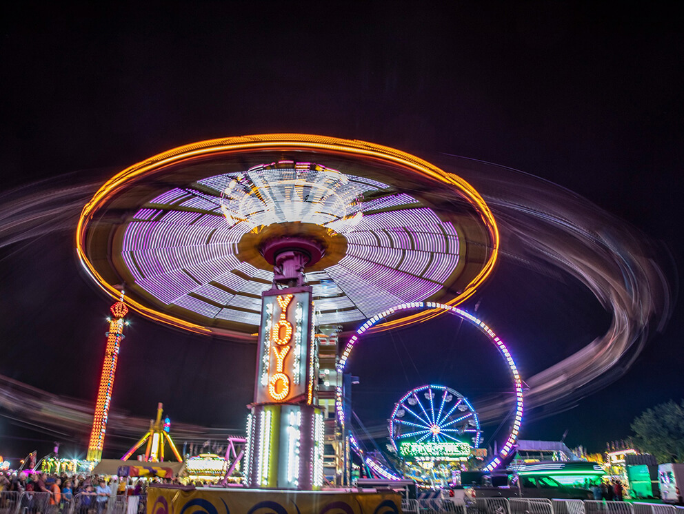 Rides at South Dakota State Fair