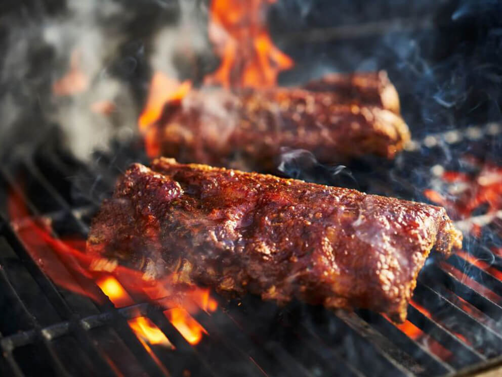 ribs on the grill