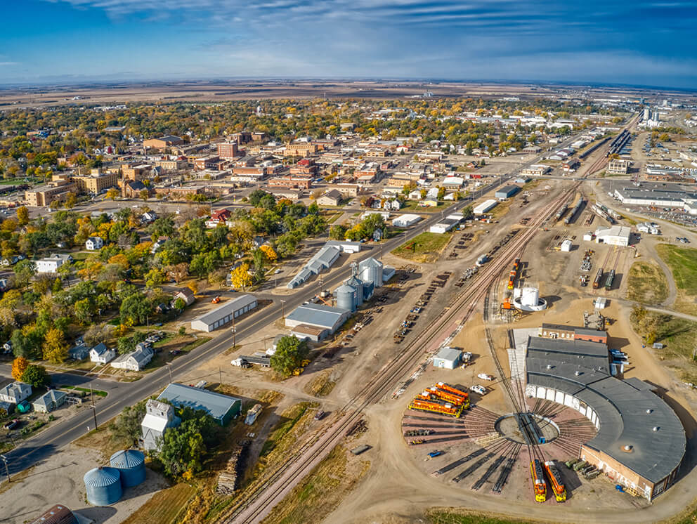 Aerial photo of Huron, SD - Photo by Travel South Dakota.